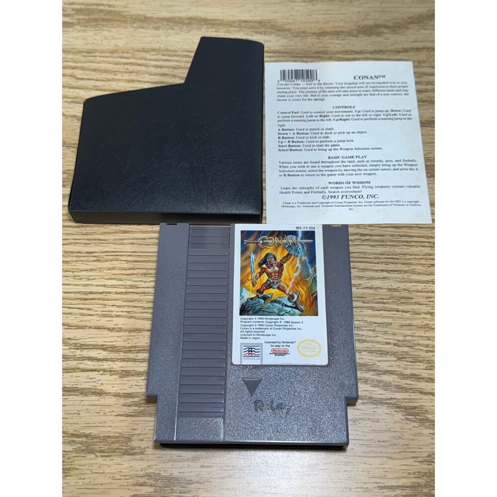 Conan: The Mysteries of‎ Time Nintendo NES 1991 Genuine Tested